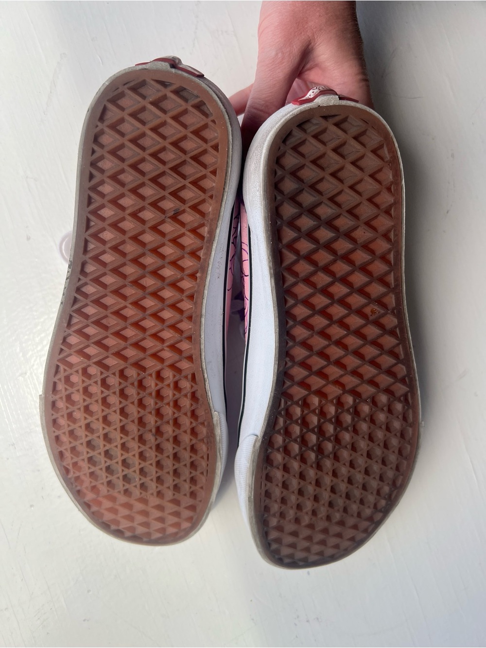 Vans Purple Suede with Pink Floral Shoes, 9.5 women’s - Picture 5 of 9